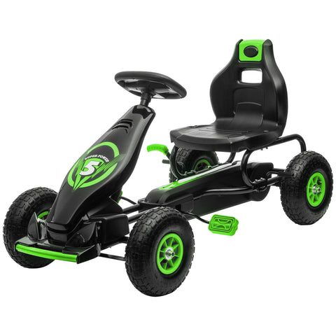 Kids Pedal Go Kart Ride-On Toy with Adjustable Seat