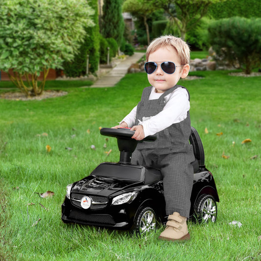 Foot-to-Floor Sliding Ride-On Push Car for Toddlers with Music