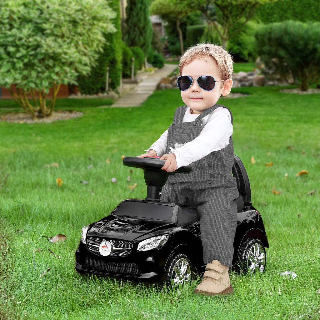 Foot-to-Floor Sliding Ride-On Push Car for Toddlers with Music
