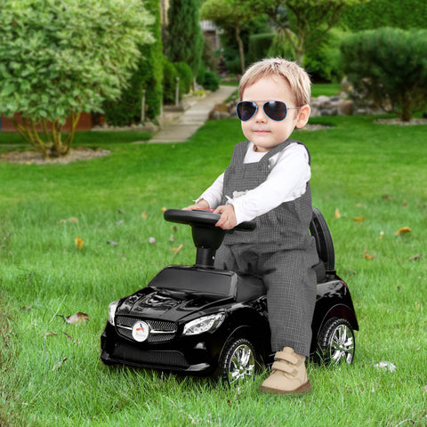Foot-to-Floor Sliding Ride-On Push Car for Toddlers with Music