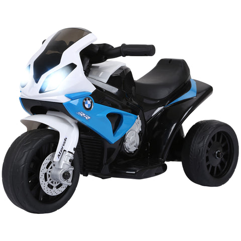 6V 3-Wheeled Kids Electric Ride-On Motorcycle with Headlight and Music