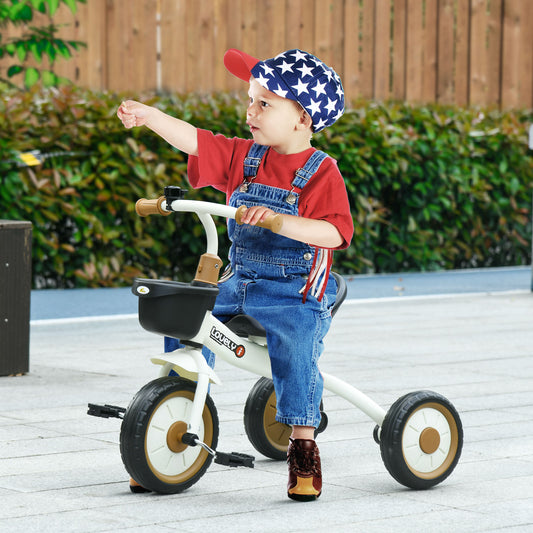 Toddler Tricycle for Kids Age 2-5 with Basket and Bell