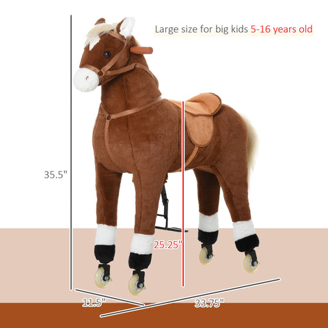 Kids Pedal-Powered Walking Ride-On Toy Horse
