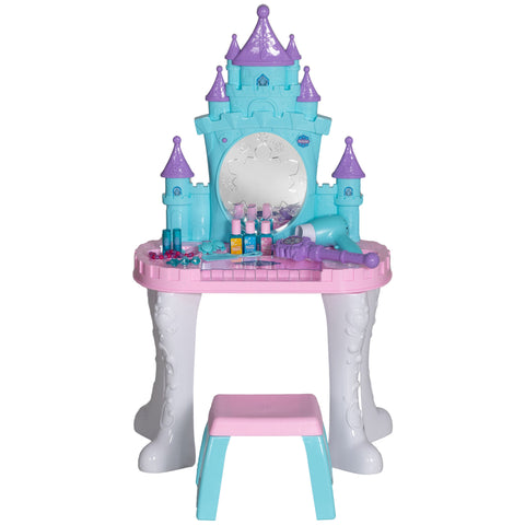 Castle Kids Vanity Set with Mirror and Stool
