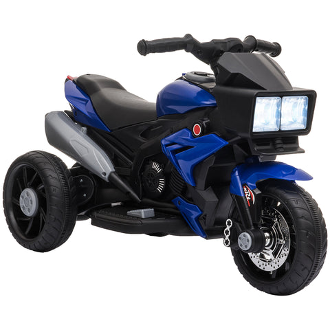 6V Kids Electric Ride-on Motorcycle with Headlights and Music