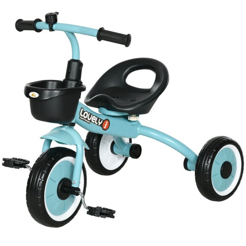 Kids Tricycle for Toddlers Age 2-5 with Basket and Bell