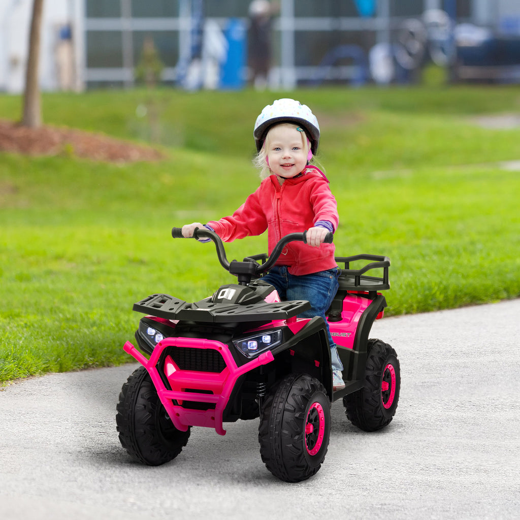 12V Kids Ride-On ATV 4-Wheeler Quad with LED Lights and Music