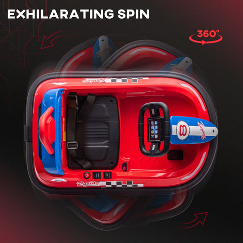 6V Electric Ride-on Bumper Car with 360-Degree Rotation