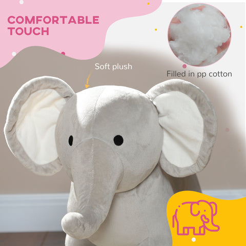 Plush Elephant Rocker Toy with Realistic Sounds