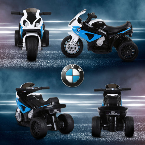 6V 3-Wheeled Kids Electric Ride-On Motorcycle with Headlight and Music