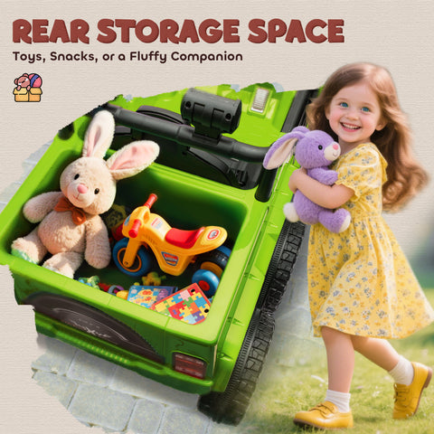 12V 4x4 Kids Electric Ride-on Car with Remote Control and Trailer