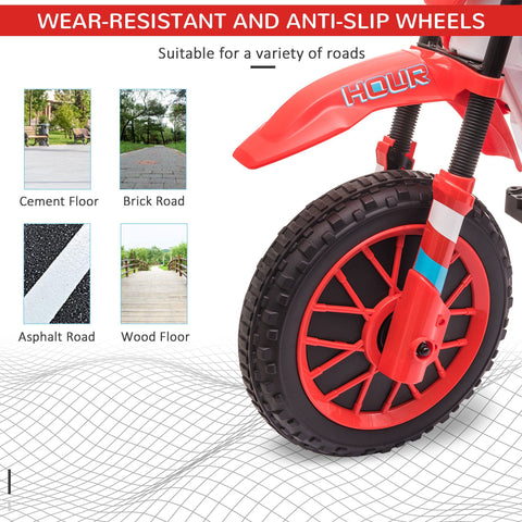 12V Kids Ride-On Electric Dirt Bike Motorcycle with Training Wheels
