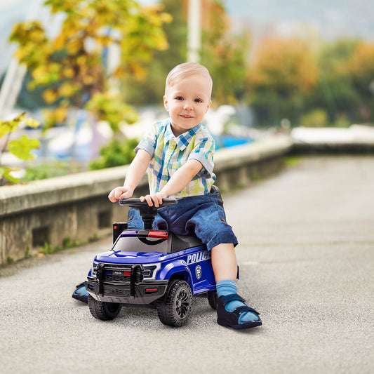 Kids Police Truck Ride-On Car with Working PA System