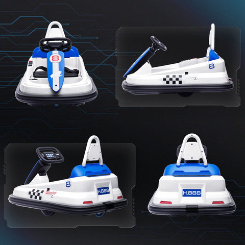 6V Electric Ride-On Bumper Car with 360-Degree Rotation