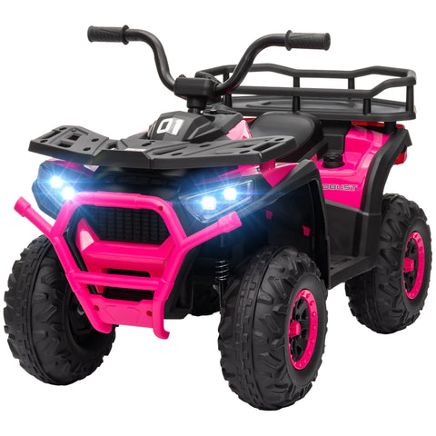 12V Kids Ride-On ATV 4-Wheeler Quad with LED Lights and Music