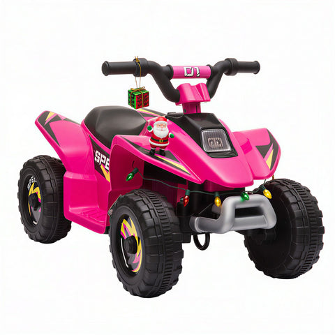 6V Kids ATV 4-Wheeler Ride-On Electric Quad Vehicle Pink