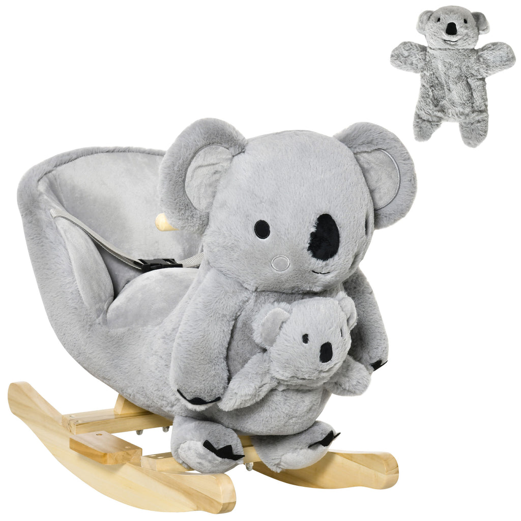 Kids Koala Ride-On Rocking Horse with Realistic Sounds