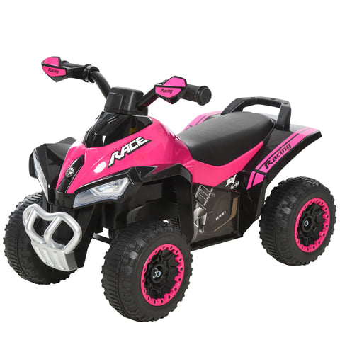 Foot-to-Floor Kids Ride-On Push Car ATV Toy with Music and Lights