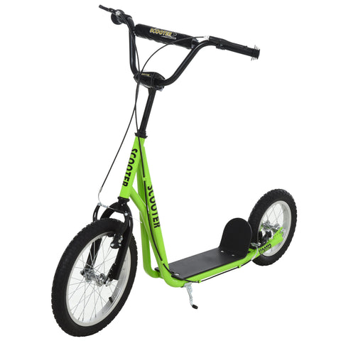 Youth Kick Scooter with Dual Brakes and Inflatable Wheels