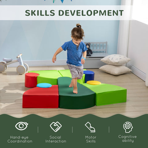 10-Piece Soft Play Foam Playset for Toddlers