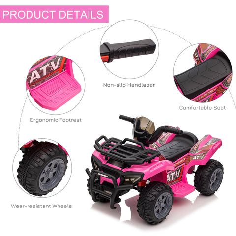 6V Battery Powered Electric Ride-On Quad for Kids