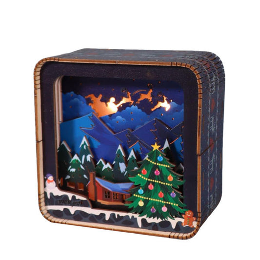 3D Wooden Puzzle Model Kit Night Light Desk Decoration