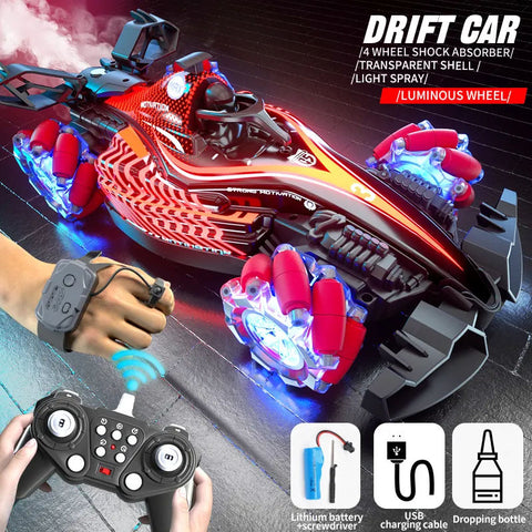 F1 Racing Remote Control Car With Light Music and Spray Tail