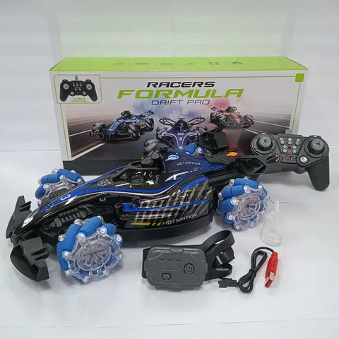 F1 Racing Remote Control Car With Light Music and Spray Tail