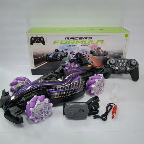 F1 Racing Remote Control Car With Light Music and Spray Tail
