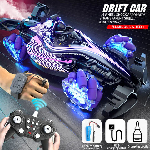 F1 Racing Remote Control Car With Light Music and Spray Tail