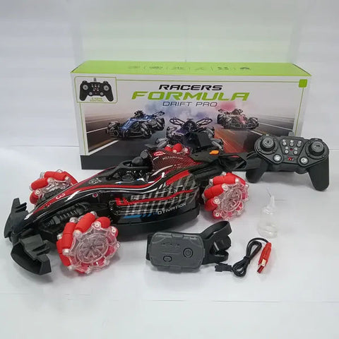 F1 Racing Remote Control Car With Light Music and Spray Tail