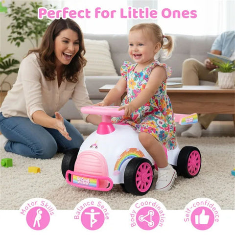 Kids' Musical Ride-On Sliding Car Toy