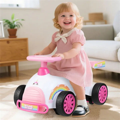 Kids' Musical Ride-On Sliding Car Toy