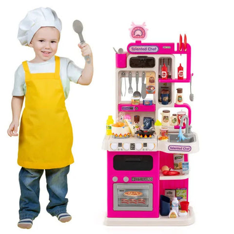 95-Piece Kids Corner Play Kitchen Pretend Cooking Set