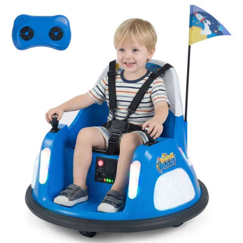 Kids Ride-On Bumper Car With Flashing Lights & Music