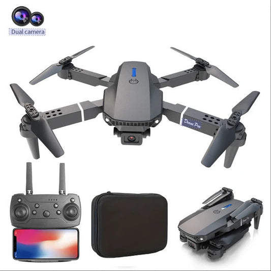 Foldable Dual-Camera Drone | HD FPV Quadcopter With Remote Controller