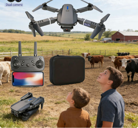Foldable Dual-Camera Drone | HD FPV Quadcopter With Remote Controller