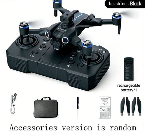 Foldable Brushless RC Drone with LED Navigation Lights