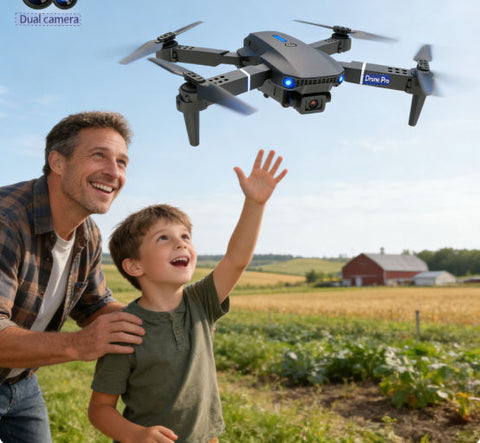 Foldable Dual-Camera Drone | HD FPV Quadcopter With Remote Controller