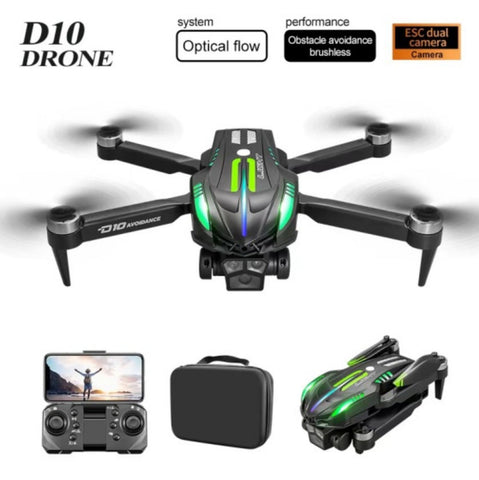 D10 Brushless Foldable Drone with Obstacle Avoidance