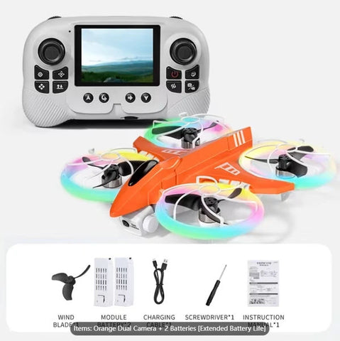 Foldable Quadcopter Drone With Dual HD Cameras