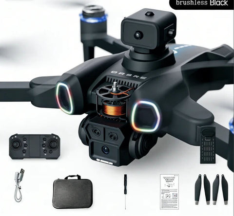 Foldable Brushless RC Drone with LED Navigation Lights