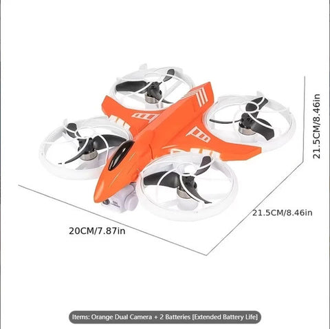 Foldable Quadcopter Drone With Dual HD Cameras