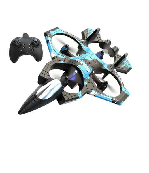 Remote Control Quadrotor Fighter Jet Drone with LED Lights
