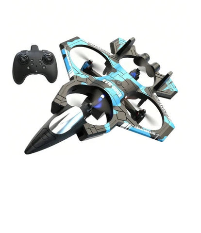 Remote Control Quadrotor Fighter Jet Drone with LED Lights
