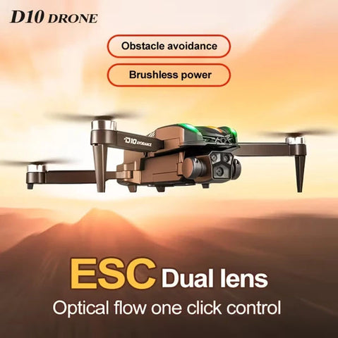 D10 Brushless Foldable Drone with Obstacle Avoidance
