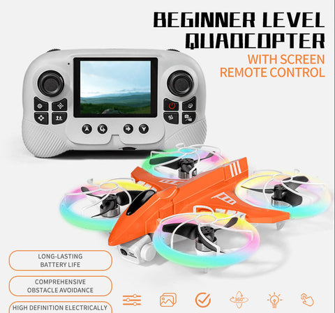 Foldable Quadcopter Drone With Dual HD Cameras