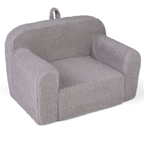 Kids Foam Sofa Chair with Teddy Fleece Fabric