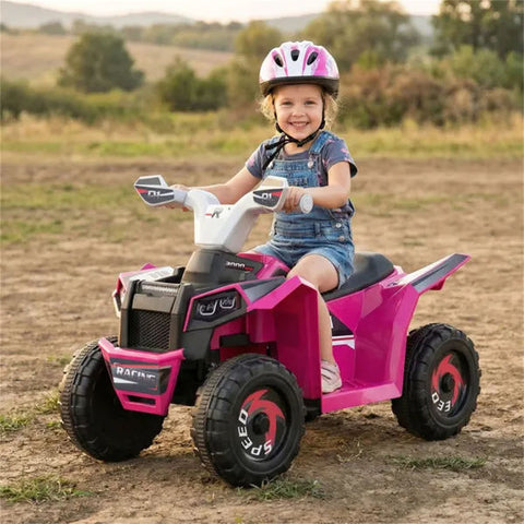 2-in-1 Kids Ride-on ATV with Removable Trailer