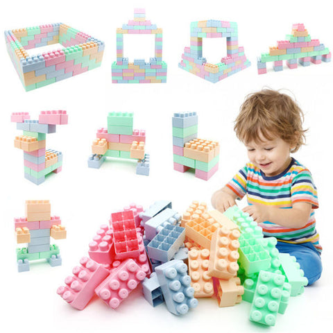 64-Piece BPA-Free Educational Building Blocks Set